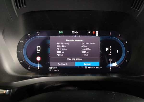 Volvo XC 60 cena 179900 przebieg: 126000, rok produkcji 2022 z Suwałki małe 92